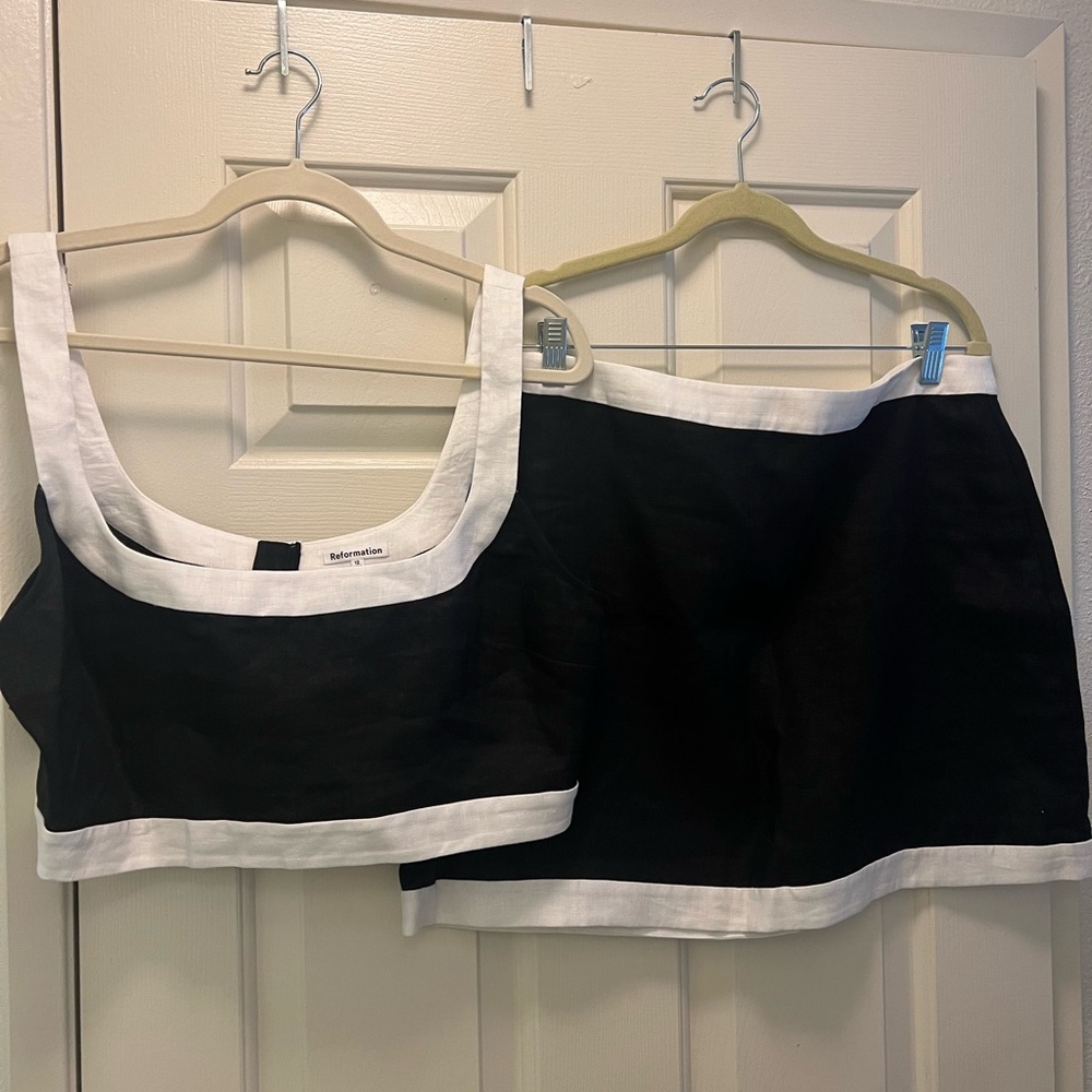 100% Linen Reformation Robbie Linen Two Piece